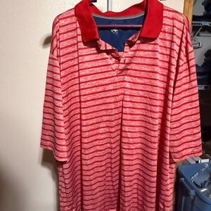 Beverly Hills Polo Club Red and Blue Polo Shirt